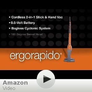 Electrolux Ergorapido Bagless Cordless Handheld/Stick Vacuum Cleaner, EL1014A